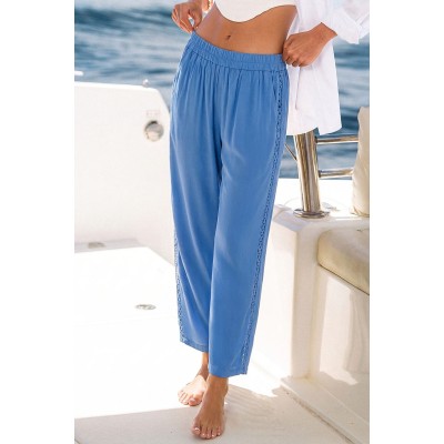 Walking on Lilacs Blue Pants
