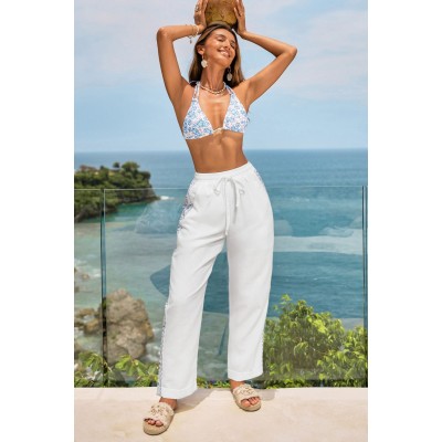 Gone for the Summer White Pants