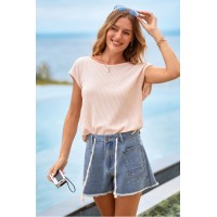 Flower Market Denim Shorts