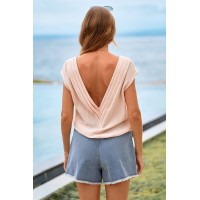 Flower Market Denim Shorts