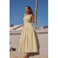 Good as Gold Striped Maxi Dress