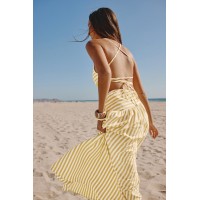 Good as Gold Striped Maxi Dress