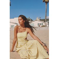 Good as Gold Striped Maxi Dress