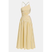 Good as Gold Striped Maxi Dress