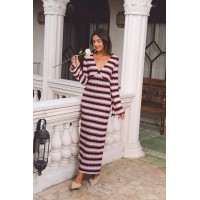 Head Over Heels Striped Maxi Dress