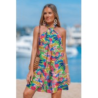 High Energy Tropical Mini Dress