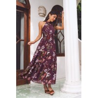 Honeyed Floral Maxi Dress