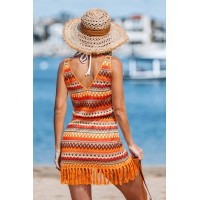 Kiln It Striped Mini Dress