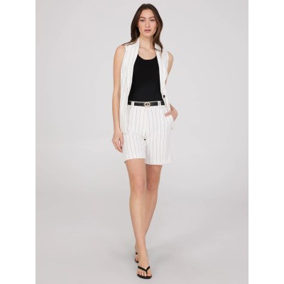 Striped Bermuda Trouser Shorts
