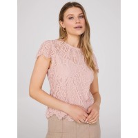 Sweetheart Neckline Top With Scallop Details