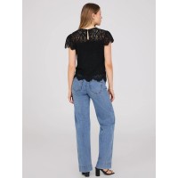Sweetheart Neckline Top With Scallop Details