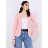 Textured Open Blazer