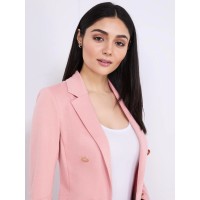 Textured Open Blazer