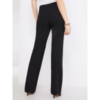 Textured Straight Leg Pull-On Pants