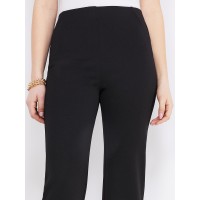 Textured Straight Leg Pull-On Pants