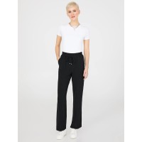 Wide-Leg Long Length Pants With Porkchop Pockets
