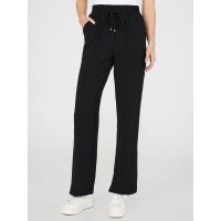Wide-Leg Long Length Pants With Porkchop Pockets