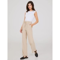 Wide-Leg Long Length Pants With Porkchop Pockets