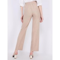 Wide-Leg Pintuck Front Pants