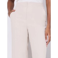 Wide Leg Pull-On Trousers