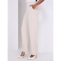 Wide Leg Pull-On Trousers