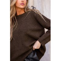 Cocoa Comfort Brown Sweater
