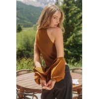 Candlelight Magic Orange Sweater
