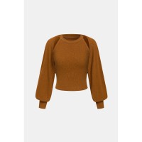 Candlelight Magic Orange Sweater