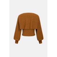 Candlelight Magic Orange Sweater