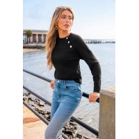 Evening Chill Black Sweater
