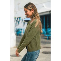 Slow Down Green Cardigan