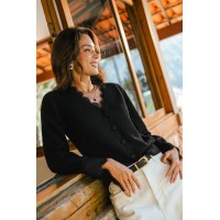 Midnight Romance Black Cardigan